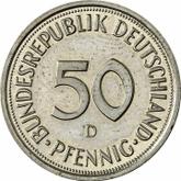 Obverse 50 Pfennig 1988 D