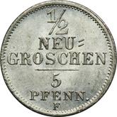 Reverse 1/2 Neu Groschen 1855 F