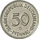 Obverse 50 Pfennig 1993 D