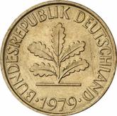 Reverse 10 Pfennig 1979 F