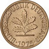 Reverse 1 Pfennig 1975 F