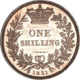 Reverse Shilling 1831 WW