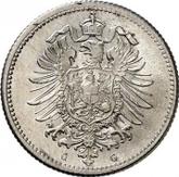 Reverse 20 Pfennig 1875 G
