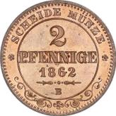 Reverse 2 Pfennig 1862 B