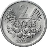 Reverse 2 Zlote 1972 MW Sheaves and fruits