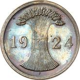 Reverse 2 Rentenpfennig 1924 F