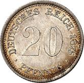 Obverse 20 Pfennig 1875 H