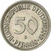Obverse 50 Pfennig 1969 D