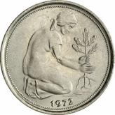 Reverse 50 Pfennig 1972 F