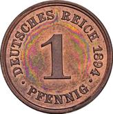 Obverse 1 Pfennig 1894 A