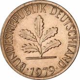 Reverse 1 Pfennig 1979 J