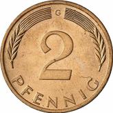 Obverse 2 Pfennig 1973 G