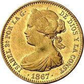 Obverse 10 Escudos 1867