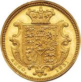 Reverse Half Sovereign 1831 Small size (18 mm)