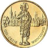 Reverse 2 Zlote 2000 MW NR 1000 years of Wroclaw