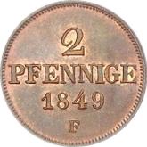 Reverse 2 Pfennig 1849 F