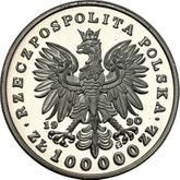 Obverse 100000 Zlotych 1990 Jozef Pilsudski