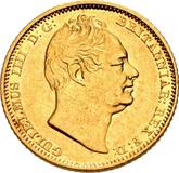 Obverse Half Sovereign 1834 Small size (18 mm)
