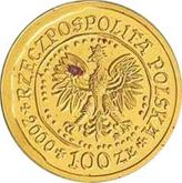 Obverse 100 Zlotych 2000 MW NR White-tailed eagle