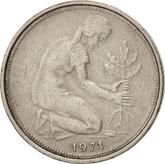 Reverse 50 Pfennig 1971 F