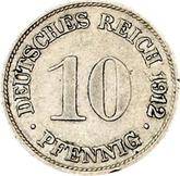 Obverse 10 Pfennig 1890-1916