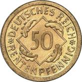 Obverse 50 Rentenpfennig 1924 G
