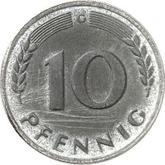 Obverse 10 Pfennig 1949 Bank deutscher Länder