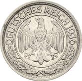 Obverse 50 Reichspfennig 1936 J