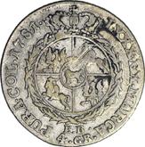 Reverse 1 Zloty (4 Grosze) 1781 EB