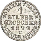 Reverse Silber Groschen 1872 C