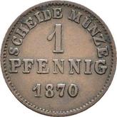 Reverse 1 Pfennig 1870