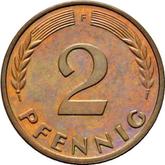 Obverse 2 Pfennig 1962 F