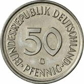 Obverse 50 Pfennig 1975 G