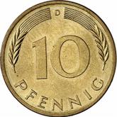 Obverse 10 Pfennig 1973 D