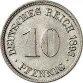 Obverse 10 Pfennig 1896 D