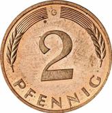 Obverse 2 Pfennig 1993 G