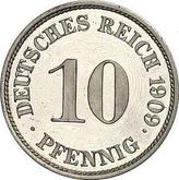 Obverse 10 Pfennig 1909 J