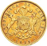 Reverse 10 Pesos 1855 So