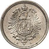 Reverse 5 Pfennig 1876 G