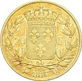 Reverse 20 Francs 1817 Q