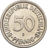 Obverse 50 Pfennig 1966 D