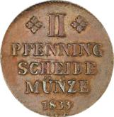 Reverse 2 Pfennig 1833 CvC