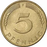 Obverse 5 Pfennig 1972 F