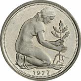 Reverse 50 Pfennig 1977 J