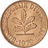 Reverse 2 Pfennig 1979 D