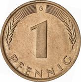 Obverse 1 Pfennig 1975 G