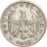 Obverse 2 Reichsmark 1927 D
