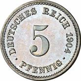 Obverse 5 Pfennig 1904 A