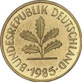 Reverse 5 Pfennig 1985 J