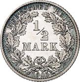 Obverse 1/2 Mark 1905 A